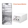 Promotion Fat burning Waterproof 3 Zones Far Infrared Blanket Sauna Slimming heating therapy wrap detox beauty health care