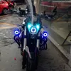 Harici spot ışığı elektrikli scooter LED ışık motosiklet parlama LED Far Gözü U7 Lazer Far Süper Bright8186834