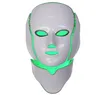 Fda Beauty Machine Led Light Therapy Face Mask 7 colori Ringiovanimento della pelle Led Facial Mask#201