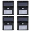 (30) LED 램프 솔라 화환 전원 램프 PIR 모션 센서 벽 빛 야외 태양 방수 에너지 정원 빛 조명