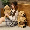 3575 cm mignon labrador retriever peluche jouet dessin animation animal allongé chien peluche fille endormie oreiller doux child confort jouet christma8755559