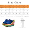 2021 Sandal Wenyujh Färgglada Fritid Kvinnor Wedges Sommar Sandaler Kvinna Sexig Mules Party Platform High Heels Skor Woman1