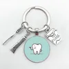 2020 New Dentist Dental Glass Keychain Dental Assistant Gift Dental Care Keychain8748083
