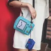 Cartoon Anime Adventure Time Bmo Portamonete Lady Girl Borsa di tela moda casual Borsa a tracolla per macchina da gioco Borsa per carte divertente per studenti