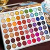 Chaude 63 couleurs Super grande Palette de fard à paupières miroitant mat fard à paupières longue durée étanche yeux cosmétiques maquillage cadeau