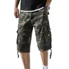 Heren zomer katoen cargo shorts mode camouflage mannelijke shorts multi-pocket casual camo buitenshuis tolling homme korte broek