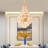 2020 Ny lyxig atmosfär Modern LED Crystal ljuskrona Vardagsrum Bedroom Pendant Light Restaurant Pendant Lamp