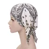 Hair Accessories Muslim Elastic Women Cotton Scarf Turban Hat Cancer Chemotherapy Chemo Beanies Caps Head Wrap Headwear For Loss