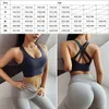 S-XXL Kvinnor Sport Bra Solid Fitness Yoga Crop Top Push Up Shirt Shock Free Bras Atletisk Underkläder Running Quick Dry Vest1