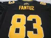 Custom Hamilton Tiger-Cats Andy Fantuz #83 Custom black white Full embroidery College Jersey Size S-5XL or custom any name or number jersey