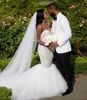 Nueva llegada de la sirena vestido de novia de novia 2020 Tamaño del jardín de encaje vestido de novia por encargo Plus Vestios de novia