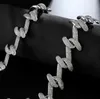 22MM Iced Out Подвеска Hip Hop Bling цепи ювелирные изделия Мужчины золотое ожерелье Роскошная Алмазный кубинский Ссылка Rapper DJ Аксессуары