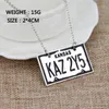 Supernatural smycken Kansas Kaz 2Y5 registreringsskyltnummer hänge halsband för kvinnor och män PS05341539722