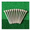 Emballage de 100 t-shirts Golf Tees Bamboo Tee Golf Balls Holder 4 tailles disponibles plus forts que les t-shirts en bois Drop Ship9305588