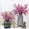 Silkblommor Cherry Blossoms Artificial Flower Fake Sakura Tree Branches Japan Decoration Plum Flores Table Home Wedding Decor