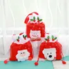 Christmas Gift Bag Candy Storage Pouch Felt Cloth Handbag Santa Gift Bags Xmas Candy Gift Container Home Decoration