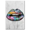 Modern Abstract Sexy Lips Oil Painting Graffiti Wall Art Canvas Posters Prints Wall Pictures for Living Room Bedroom Home Decorati4899419