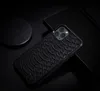 Applicable iPhone12 Highend Leather Phone Case Luxury Design Sense Apple 11 Pro Python Pattern Luxury Leather Case6640140