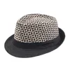 Atacado Summer Jazz Cap Beach Straw Caps Fedora Hats para homens Panamá Sun Hat Women