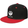 Ruger Flying American Flag Vouw Unisex Flat Brim Baseball Cap aangepaste mode Trucker hoeden wapenmakers voor verantwoordelijke burgers3054147475