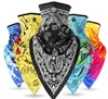 Face Mask Hip Hop Bandanas Paisley Quick-dry Ice Silk Triangle Scarf Breathable Riding Fishing Windproof Masks Sunscreen Cycling Mask LSK265