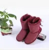 2019 EUR22-43 New Classic Tall Winter Boots Real Leather Suede Bailey Bowknot Women's Children kids Bailey Bow Snow Boots Shoes Boot