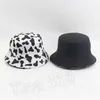 Milch Cow Print Fisherman hat Women's double Bucket hat men's Animal design panda hat Party Hats 3 style T2C5254