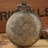 Antico classico Moscow Cannon Full Hunter Case Orologio da taschino unisex Orologi analogici al quarzo Orologio retrò con collana a catena da collezione