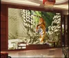 Niestandardowe fotograficzne tapety na ściany 3D Mural las Tiger płytki ścienne Salon TV Tło Tło Wall Papers Home Decor