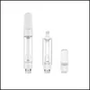 Full Ceramic Vape Cartridge 0.5ml 1.0ml Empty Disposable Atomizer Carts 510 Thread Thick Oil Vaporizer