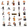 52 pcs/Lot gros dessin animé Anime Haikyuu autocollants mignons pour enfants jouets ordinateur portable guitare cahier réfrigérateur valise Skateboard bouteille décalcomanies