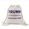 حقيبة التخزين ترامب التعادلات حبل حقيبة الرئاسية الأمريكية الانتخابات ترامب مطبوعة أكياس الهواء الطلق على ظهره الرباط الجيب FoldableStorage حقيبة LSK541