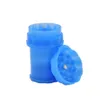 Rijke hond Hard Plastic Tabak Kruid Crusher Kruiden Spice Grinder 4 Lagen Herb Grinder met stuifmeelvanger CAN Tabak opbergkoffer