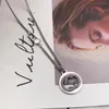 S Винтажное ожерелье с полой подвеской из стерлингового серебра для мужчин и женщин, цепочка на ключицу в стиле хип-хоп с алфавитом