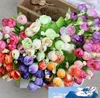 春の色15ミニバラの造花の花7色の選択ローズバッドスターパーティーの装飾花輪シルク芽ファクトリーダイレクトER02