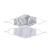 10 Colors Sequin glitter Mask Bling Bling Sequin Protective Mask Dustproof Washable Reusable Face Mask CYZ2524