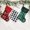 18-Zoll-Weihnachtsstrumpf, rustikale Weihnachtsdekoration, Weihnachtssocken, Süßigkeitentüte, weihnachtliche dekorative Socken, Geschenktüte