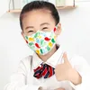 Barn 4-12Y Fast Ship Designer Face Mask Is Silk Skyddande KPOP REUSERBABLE tvättbara barn tecknade bomullsmasker i lager