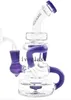 Becher verdi Base Bongs per fumare narghilè Recycler Bubbler DAB Rig in vetro Tubo dell'acqua spesso Shisha Chicha Tubi di vetro con 14mm Banger