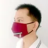 2 in 1 Valve Face Mask With Adjustable Zipper Dustproof Cotton Washable Protective Designer Masks 7styles RRA3358