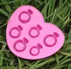 Ice Tray Diamond Love Ring Ice Cube Style Freeze Ice Cream Maker Mold Special Tool voor Hot Summer SN1645