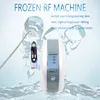 Salon de beauté utilisé à la maison, cryothérapie par électroporation fraîche avec poignée RF congelée, machine de rajeunissement de la peau pour lifting du visage