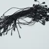 Filato 980 pz / lotto Buona qualità Cavo cerato in bianco e nero Hang Tag Nylon String Snap Lock Pin Loop Fastener Cravatte Lunghezza18cm242c