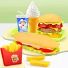 Kinder Küche Spielzeug Essminiaturen Sets Simulation Hamburger Hotdog Pretend Play Snack Burger pädagogisches Spielzeug für Mädchen-Kinder