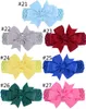 27 컬러 Bows Hair Band for Girls Solid Bow Knit Headbands 유아 탄성 크로 셰 뜨개질 머리띠 신생아 유아용 헤드웨어 Accessor9979314