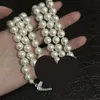 Mehrschichtiger Perle Kette Orbit Halskette Frauen Mode Strass -Satelliten Short Halskette für Geschenkparty Hochwertiger Schmuck 6385375