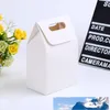 10*6*16cm Gift Kraft Box Craft Bag with Handle Soap Candy Bakery Cookie Biscuits Packaging Paper Boxes