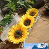 sunflower flower head artificial flowers DIY flower ball photography props home decoration wedding decoration corsage