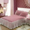 Gonna letto in pizzo creativo 1 pezzo 2 pezzi Federe set di biancheria da letto Copriletto principessa per la copertura KingQueen size9339796