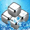 Food grade stainless steel Ice wine stone Whiskey Chilling Stones Cubes with ice tong home party Barware Coolers